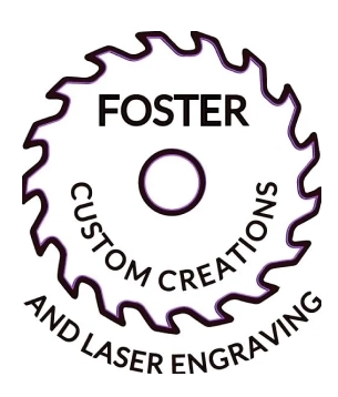 Here's an alt tag for the image, keeping it under 8 words: `Foster Custom Creations: Laser Engraving`